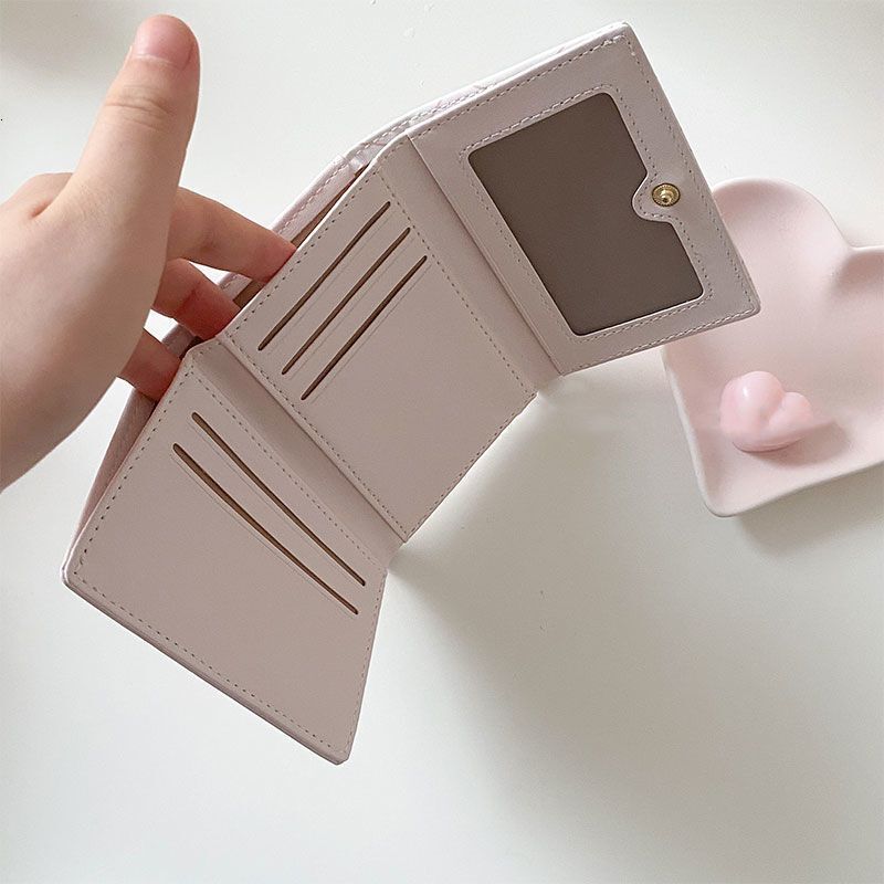 Free Shipping Designer Bag New Summer Exquisite High-end Wallet For Women Short Style Niche Foldable Card Holder Small Wallet With Integrated Anti-deg
