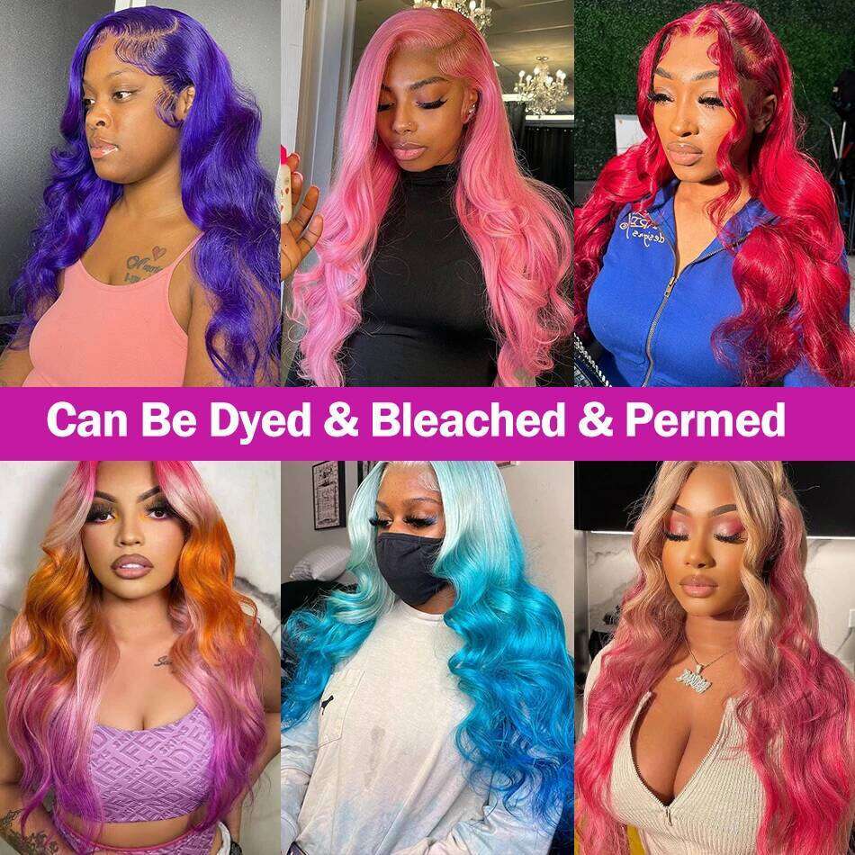 40 Inch Blonde Body 613 HD Frontal 13x6 Loose Wave Lace Front Human Hair Wigs For Women Brazilian Wet And Wavy Wig