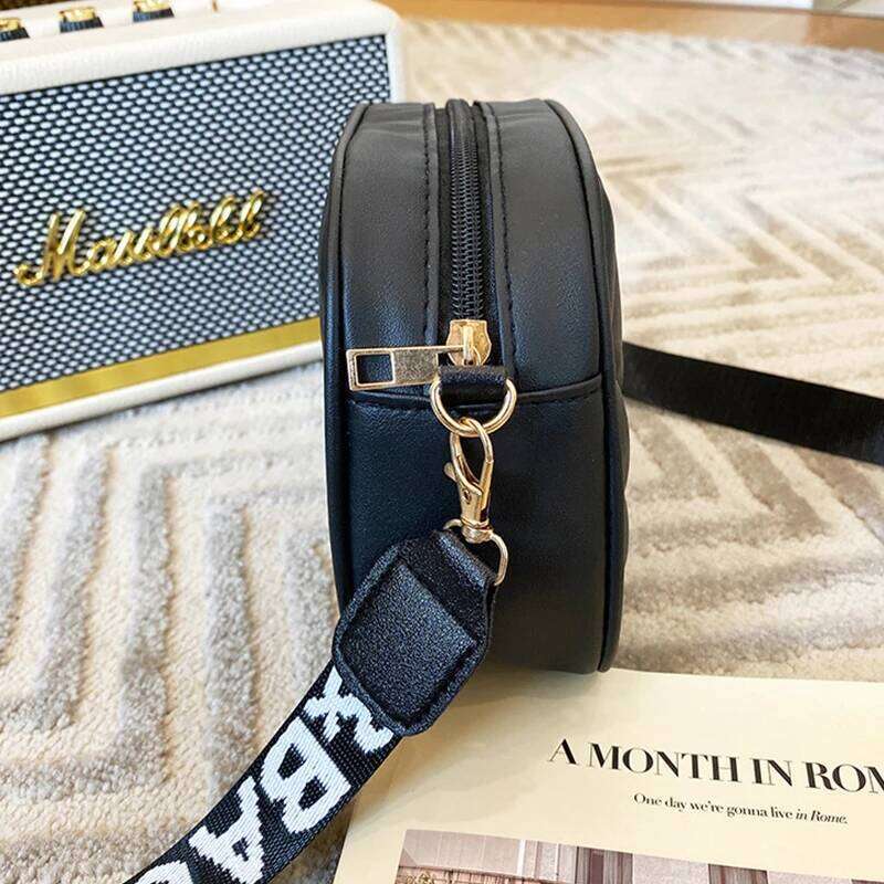 Shell Crossbody Bag For Women Fashion Small PU Leather Shoulder Bags Designer Quilted Female Zipper Purse And Handbags