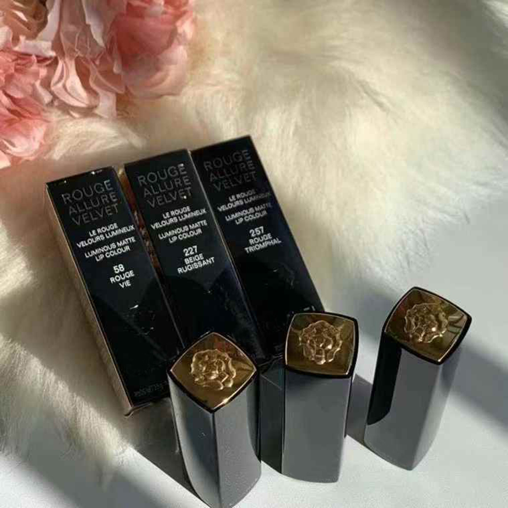 Top Brand Classical Designer Lipstick Tint Long Lasting Waterproof Lip Glaze Makeup Cosmetics Luminous matte Lip Colour Rouge Allure Velvet Pressing Lipstick