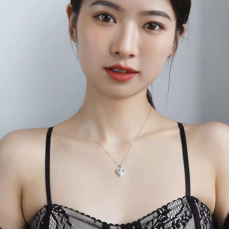 Husky Best-selling Womens Fashion Wedding 925 Silver Fine Jewelry Moissanite Necklace