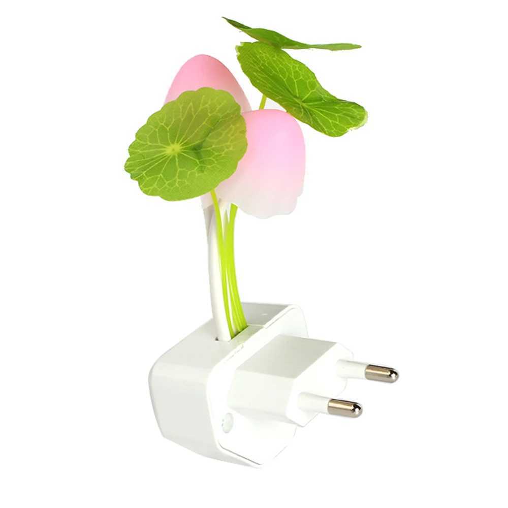 3 LED Wall Light-control Sensor Night Lights Induction Dream Fung Mushroom Lamps Home Bedroom Decorative 110V/220V EU US PlugXJ250703