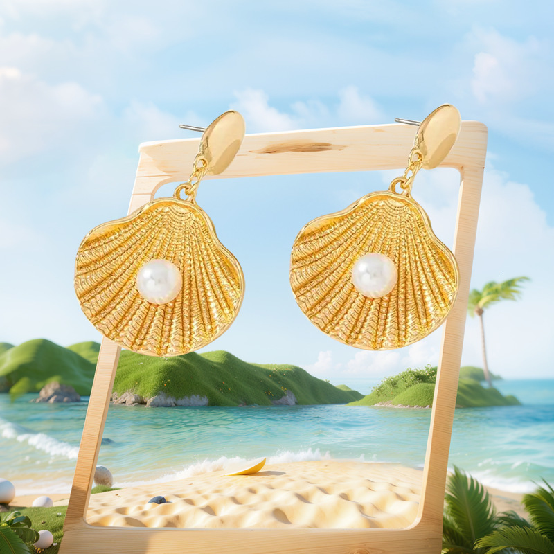 Xiyin Wind Exaggerated Fashion Trend Starfish Element Simple Women's Earrings