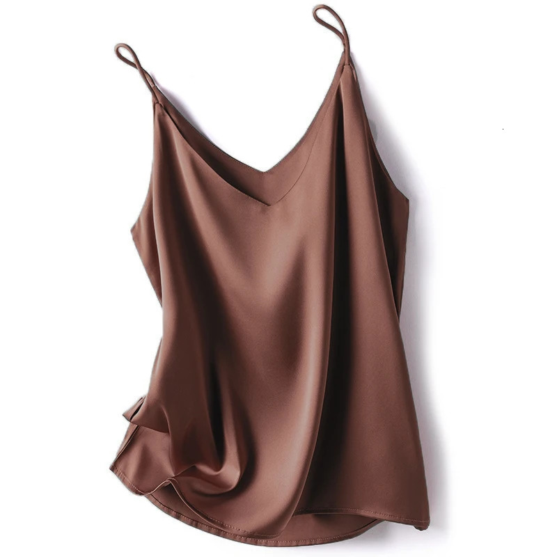 Summer Camisole Slim Vest Sexy Women Sleeveless VNeck Gray Tee Tank Tops Female Solid BlackWhite Korean Crop Y2k 250704