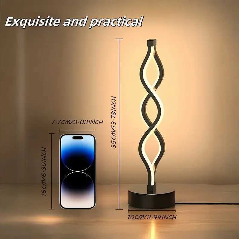 LED Table Lamps Adjustable Color Changing Desk Lamp USB Powered for Bedroom Living Room Bathroom Fantasy Theme Home Decoration XJ250703