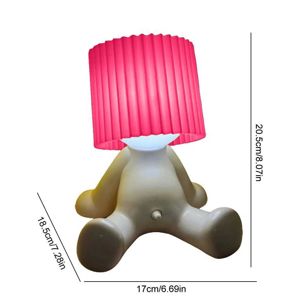 Creative Table Small Book Lights Little Naughty Boy Night Light Shy Man Lamp for Children Home Room Bedside Desk Decoration Gift XJ250703
