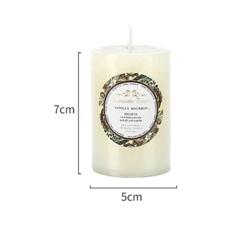 Household Smokeless Column Wax Scented Candles Church Holiday Wedding Scented Birthday Buddhist Candles Home Decoration W250704