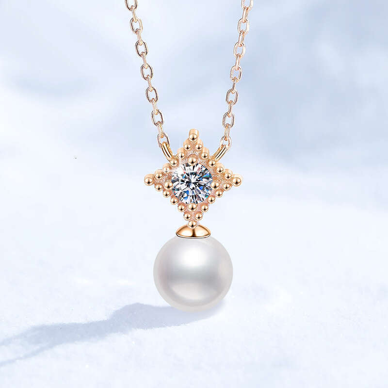 S925 Pure S925ier Natural FreS925hwater Pearl S925trong LuS925ter Round Light VerS925atile 30 PointS925 MoiS925S925anite Necklace 293