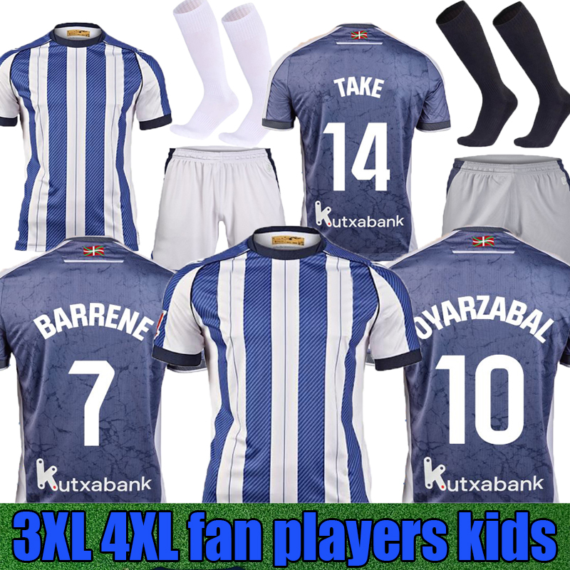 3XL 4XL 2025 26 Real Sociedad Soccer Jersey BARRENE TIERNEY MERINO OYARZABAL X PRIETO Football Shirt TAKE 25 26 Carlos Fernandez camiseta de futbol Men kids Equipment