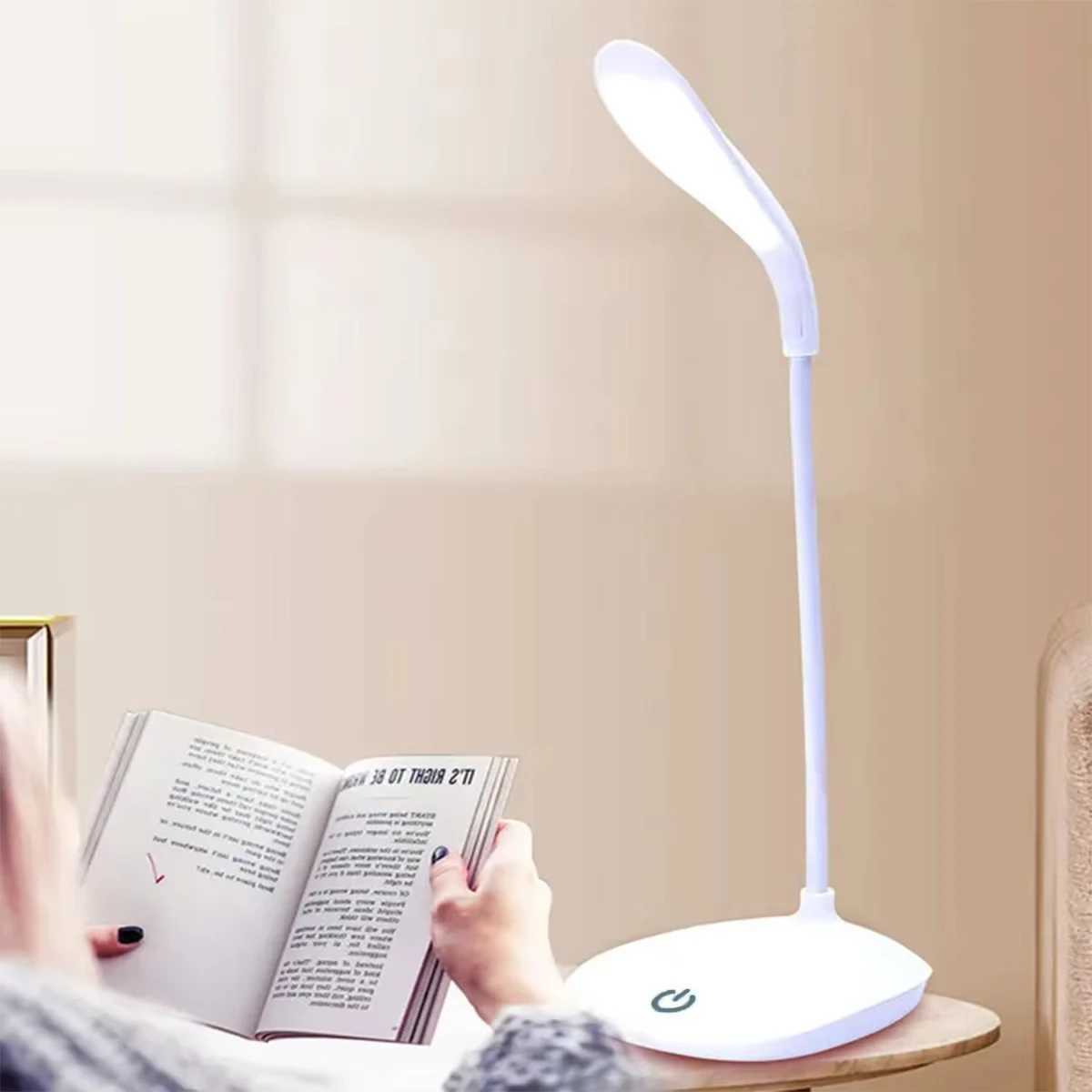 Dormitory Reading the USB Charging LED Lamp Office Table Lamp 3 Levels Brightness Adjustment Foldable Stand Lamp Touch Lamp XJ250703
