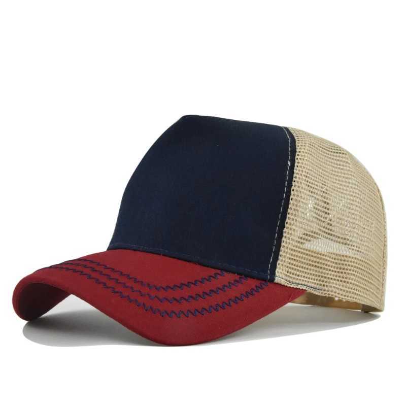 Custi Hard Top 5 Panels Mesh Baseball Cap For Men Wen Advertising Cap Breathable Sun Hat Solid Color Visor Gorra X250704
