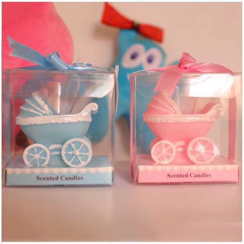 Romantic Marriage Proposal Gift Wedding Mini Candles Creative Baby Carriage Shape Design Birthday Candle 20 Pieces W250704
