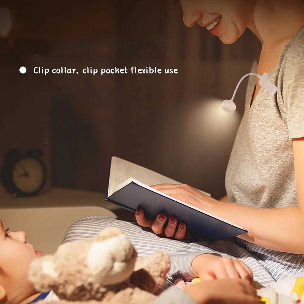 Mini Clip Book Lamp LED Table Lamp Eye Protection 3 Colors Battery Powered Night Light Portable Bedside Student Reading Lamp XJ250703