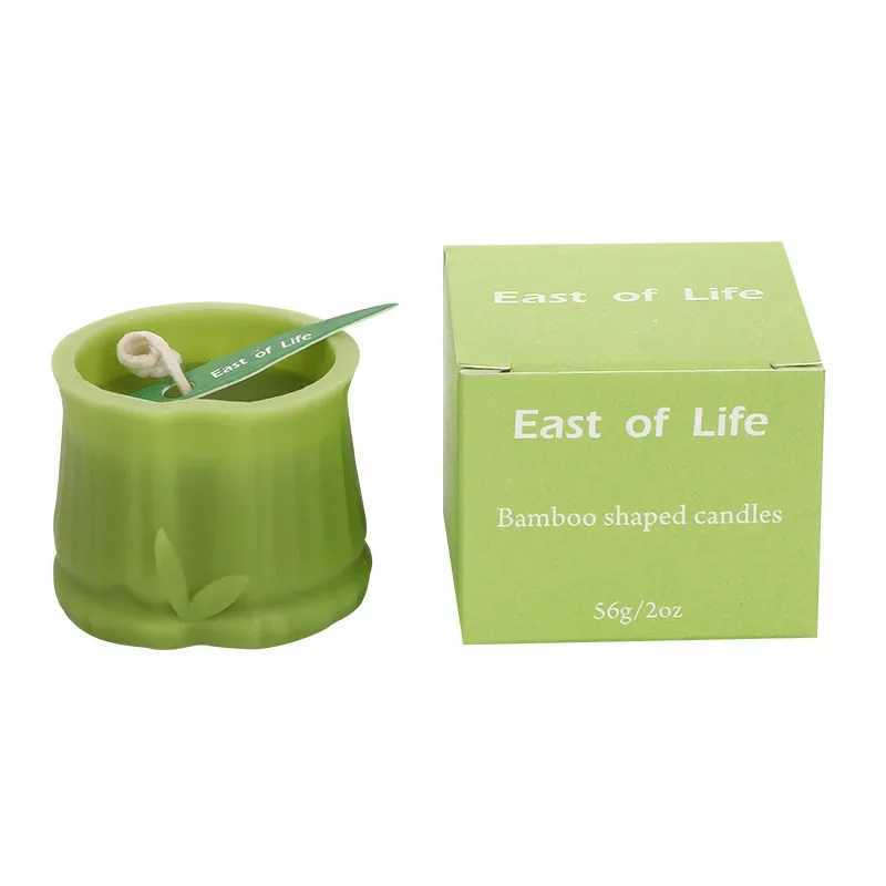 Bamboo-shaped scented candles table decor ornaments for home decoration guest gift candles home interior design aromatic candles W250704