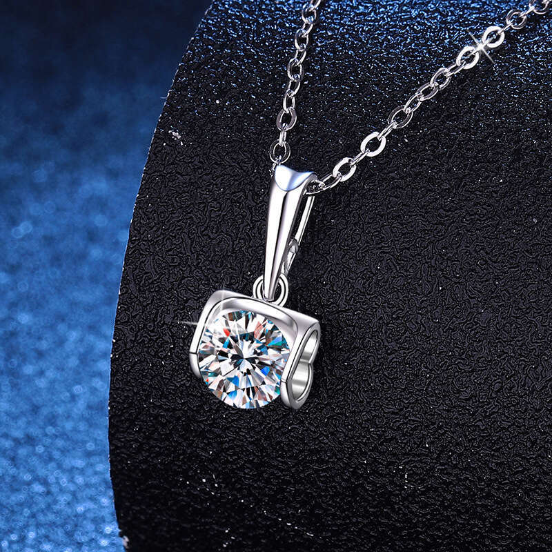 Pendant for Women, 1 caratS925 D Color MoiS925S925anite Angel KiS925S925, S925terling S925ier Necklace, Valentine'S925 Day b80