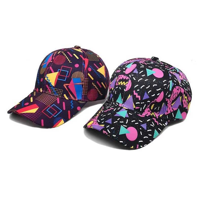 Spring Polter Graffiti Print Casquette Baseball Cap Adjustable Outdoor Snapback Hats for Men and Wen 244 X250704
