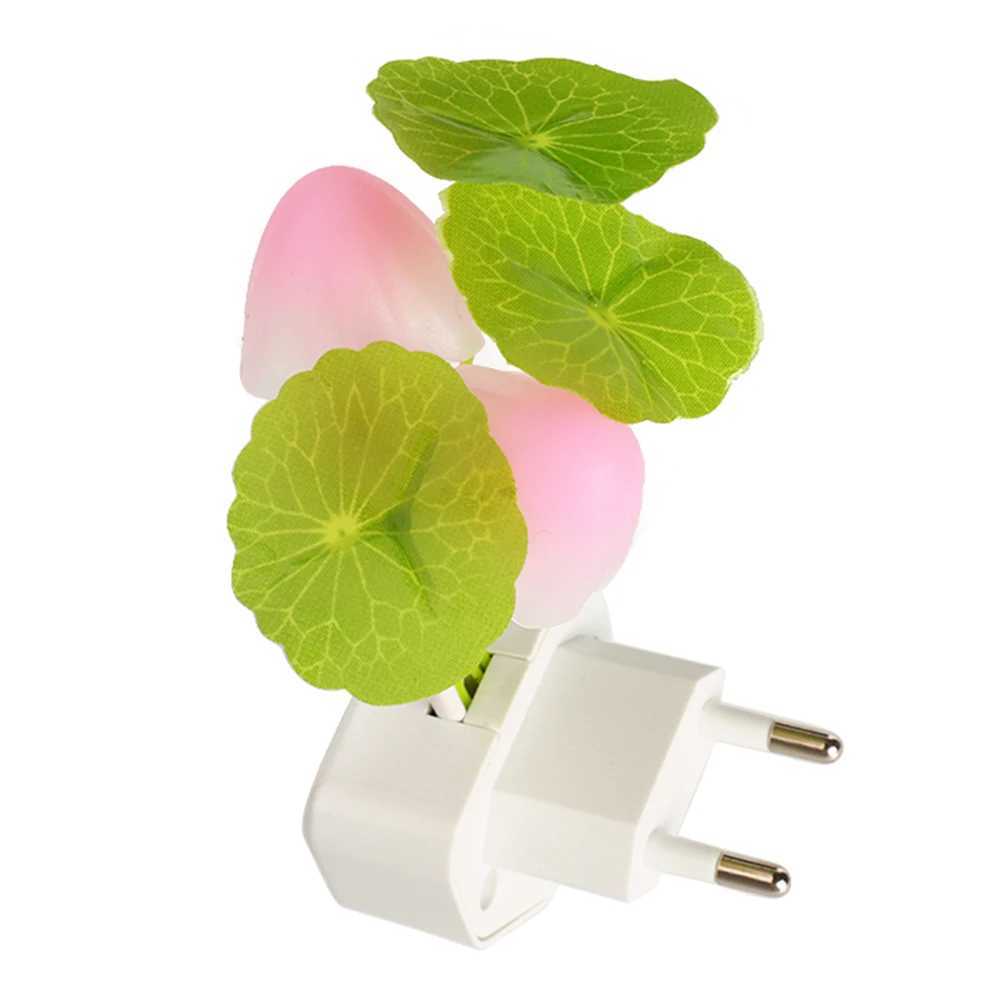 3 LED Wall Light-control Sensor Night Lights Induction Dream Fung Mushroom Lamps Home Bedroom Decorative 110V/220V EU US PlugXJ250703