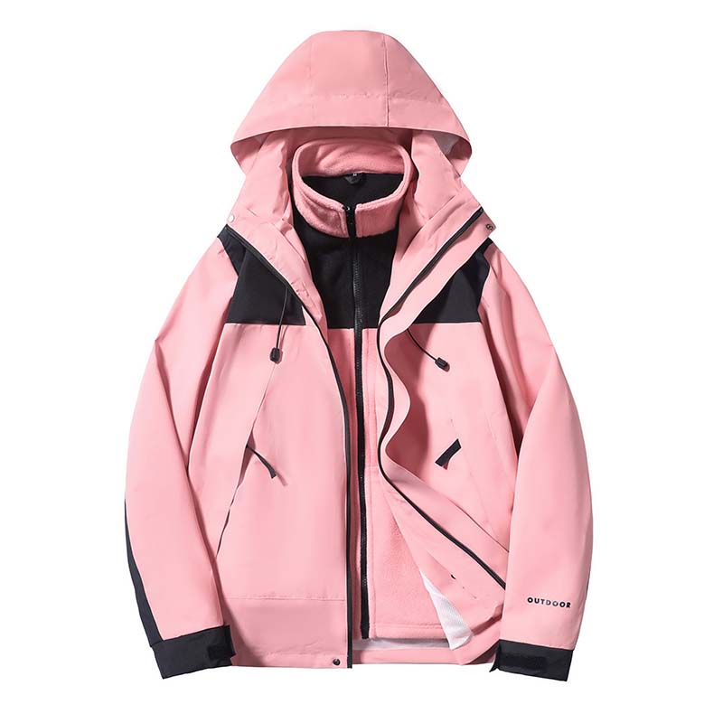 Stormtrooper jacket for men and women, autumn and winter youth, hiking with thick fleece, three in one hood, dynamic jacket, trendy
