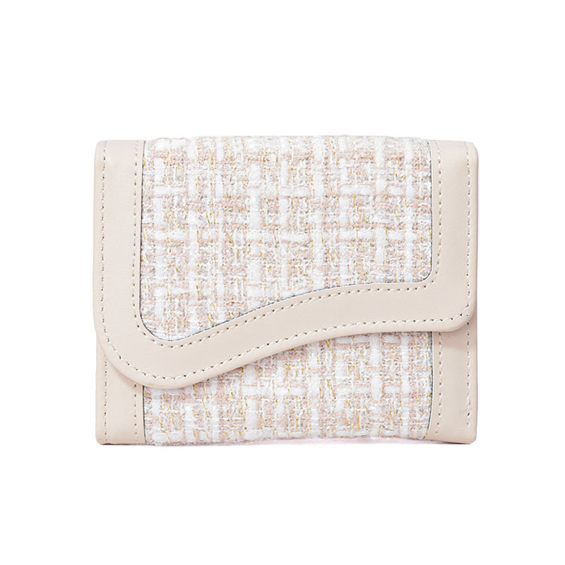 Free Shipping Designer Bag New Style Small Chanel Wallet High-end Women Student Solid Color Simple Korean Style Large Capacity Multi-card Slot Coin Pu