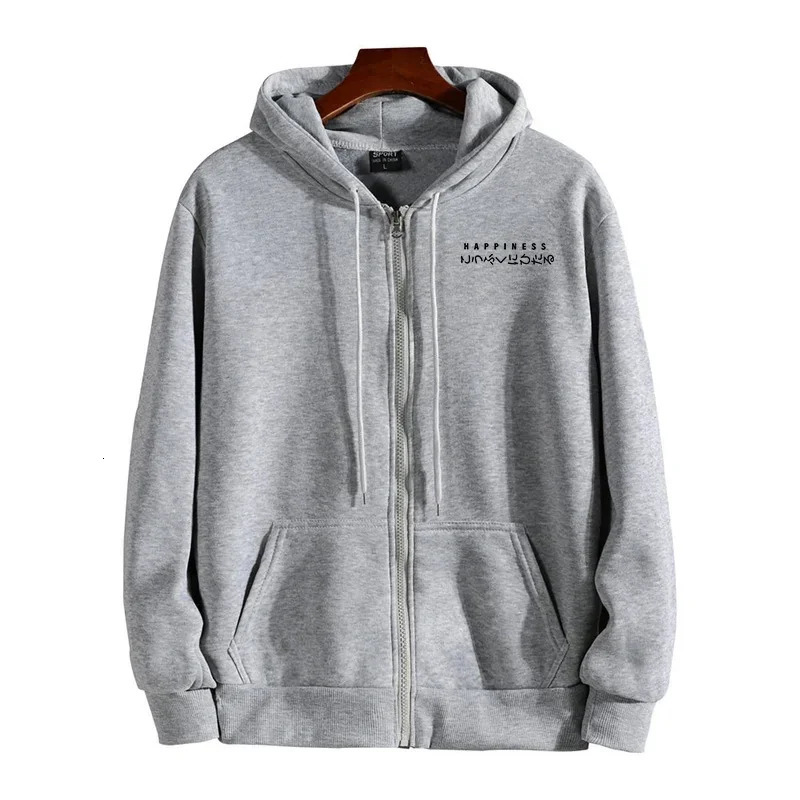 Mens Outerwear Printed Zipper Hoodie Overcoat Casual Sports Jogging Men Sweatshirts Clothing 2025 Fashion Versatile Tops Jacket 250704