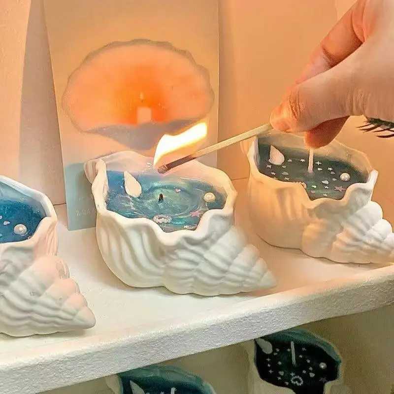 Ocean Wind Conch Aroma Candle Atmosphere Creative Fragrance Shell Sea Star Candle W250704