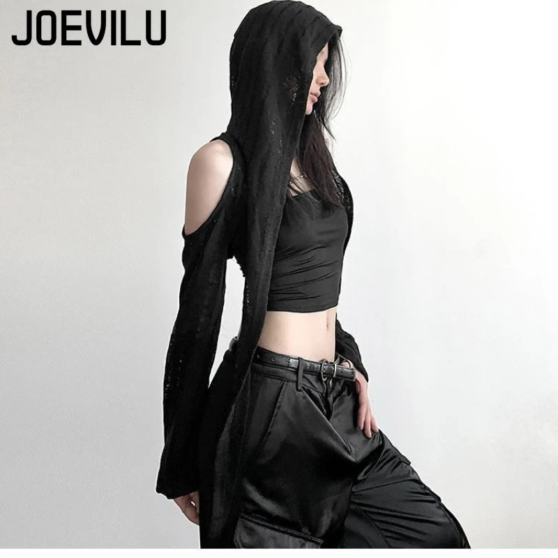 Womens Hollow Out Long Sleeve Hoodie Streetwear Oversized Pullover Y2K Fashion Loose Tops Hoodies Sweatshirts Clothing 250704