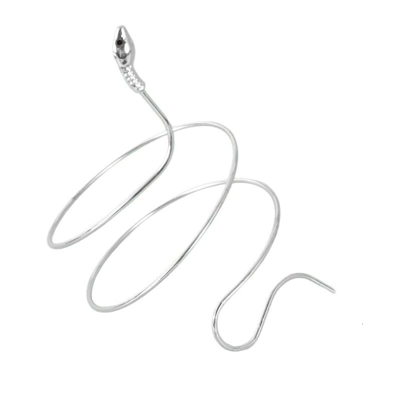 Creative Design New Open Smooth Bracelet Snake Shape V-shaped Upper Arm Jewelry Trendy Personality