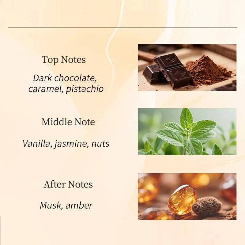 100ml Luxury Caramel Vanilla Flavor Perfume Gourmet Tune Eau De Perfume Chocolate/Musk/Amber Fragrance Jasmine Women Scent XJ250704