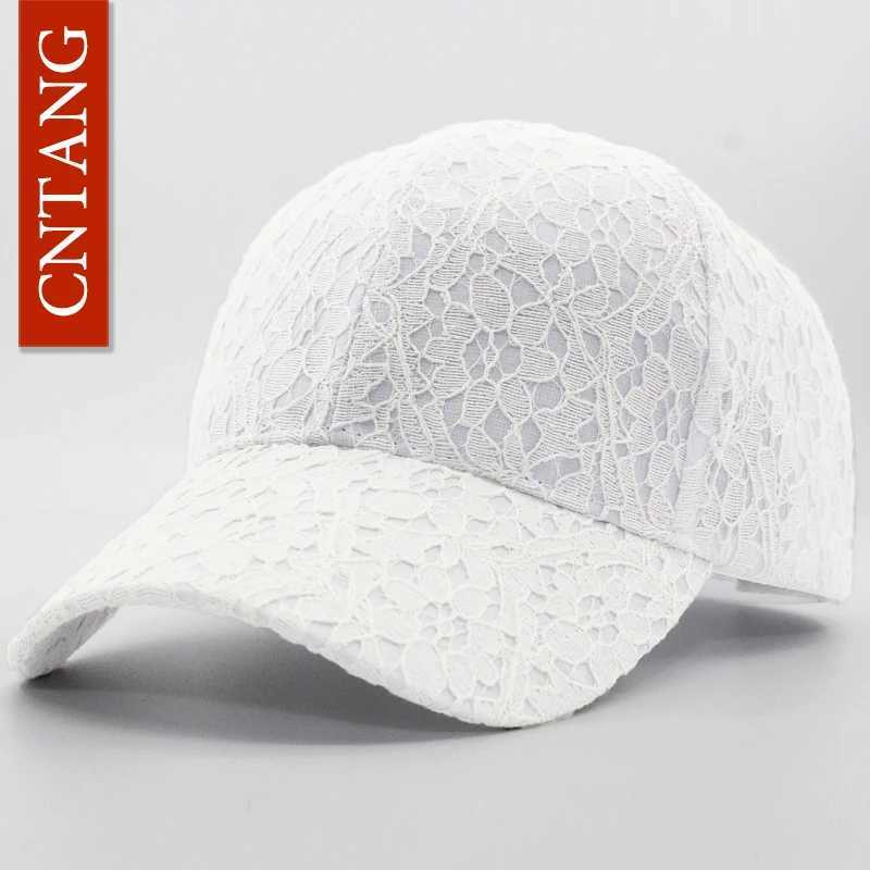 CNTANG Brand Summer Lace Hat Cotton Baseball Cap For Wen Breathable Mesh Girls Snapback Hip Hop Fashion Fem Caps Adjustable X250704