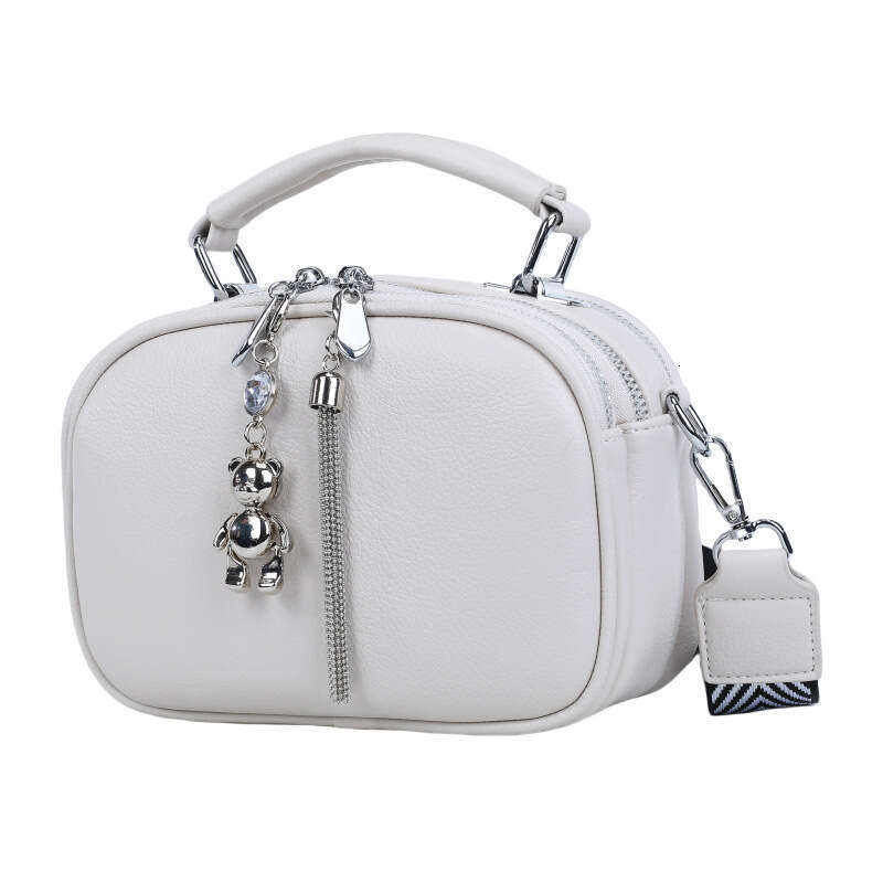 2025 New High-End Versatile Crossbody for Women Soft Leather Handbag Small Square Simple Niche Style Shoulder Bag