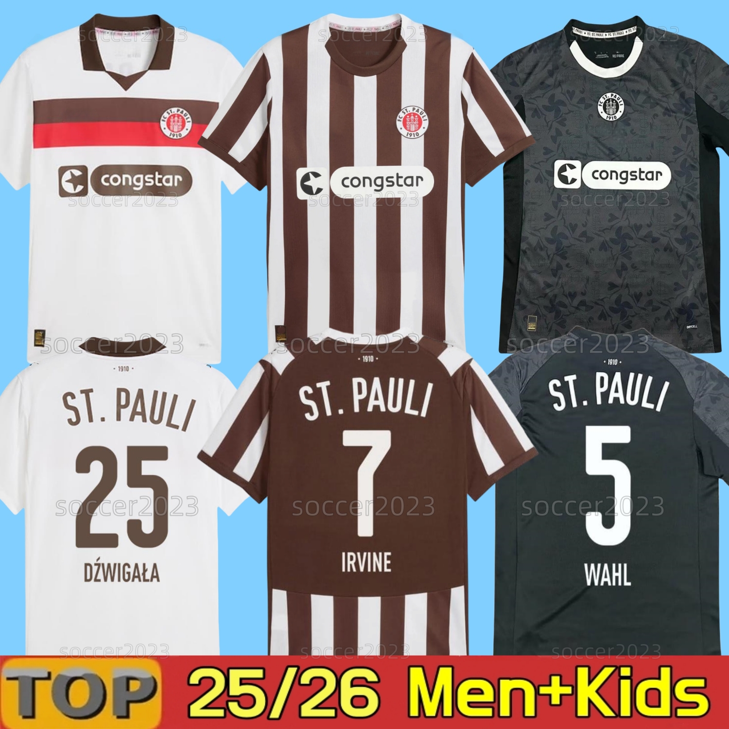 NEW 25 26 STs PAulieS soccer jerseys BECKER IRVINE KYEREH HARTEL SMITH PAQARADA MEDIC camisetas de futbol 2024 2025 2026 home away Third JERSEY FOOTBALL shirt Men kids
