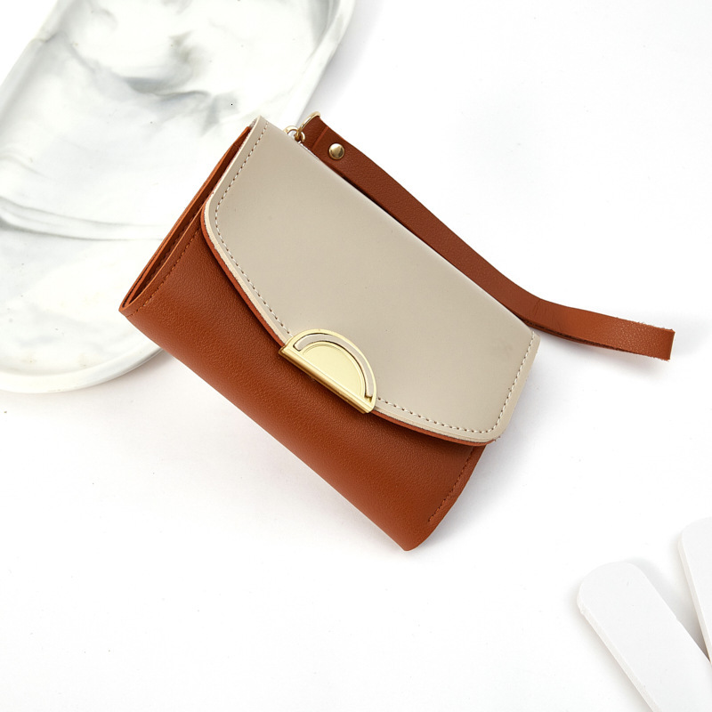 Free Shipping Designer Bag New Women's Wallet Short Korean Style Zipper Coin Card Holder High-end Access Card Holder ID Bag Customizable