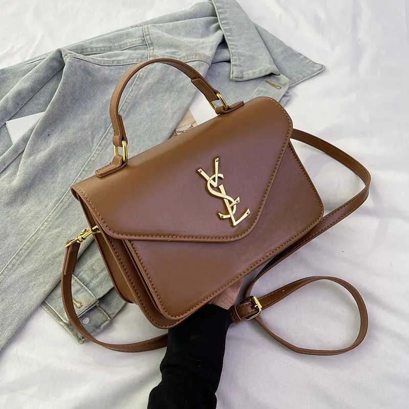 Designer Bag Shoulder Bag Luxury Bag Purse Crossbody Bag Simple Fashion Trend Women's Handbag High Quality Leather Small Square Bag Black Large C