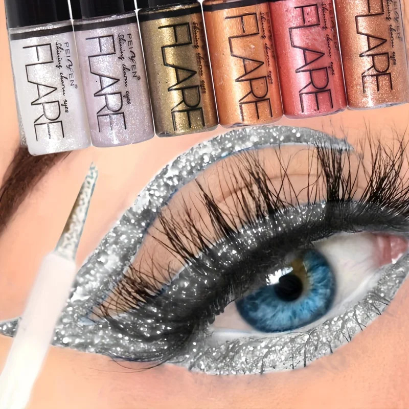 6 color glittering pearlescent liquid eye shadow brightening micro shiny pearlescent liquid eyeliner for sleeping silkworm 250704