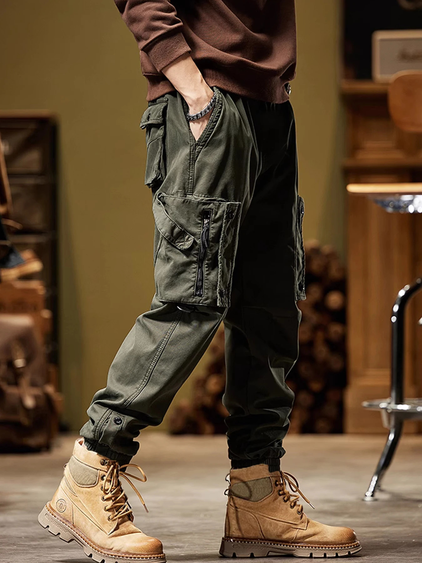 Mens Fashion Joggers Sports Pants Casual Cargo Pants Gym Casual Harem Pants Trousers Mens Long Pants Tactical Quick Dry Pants 250704