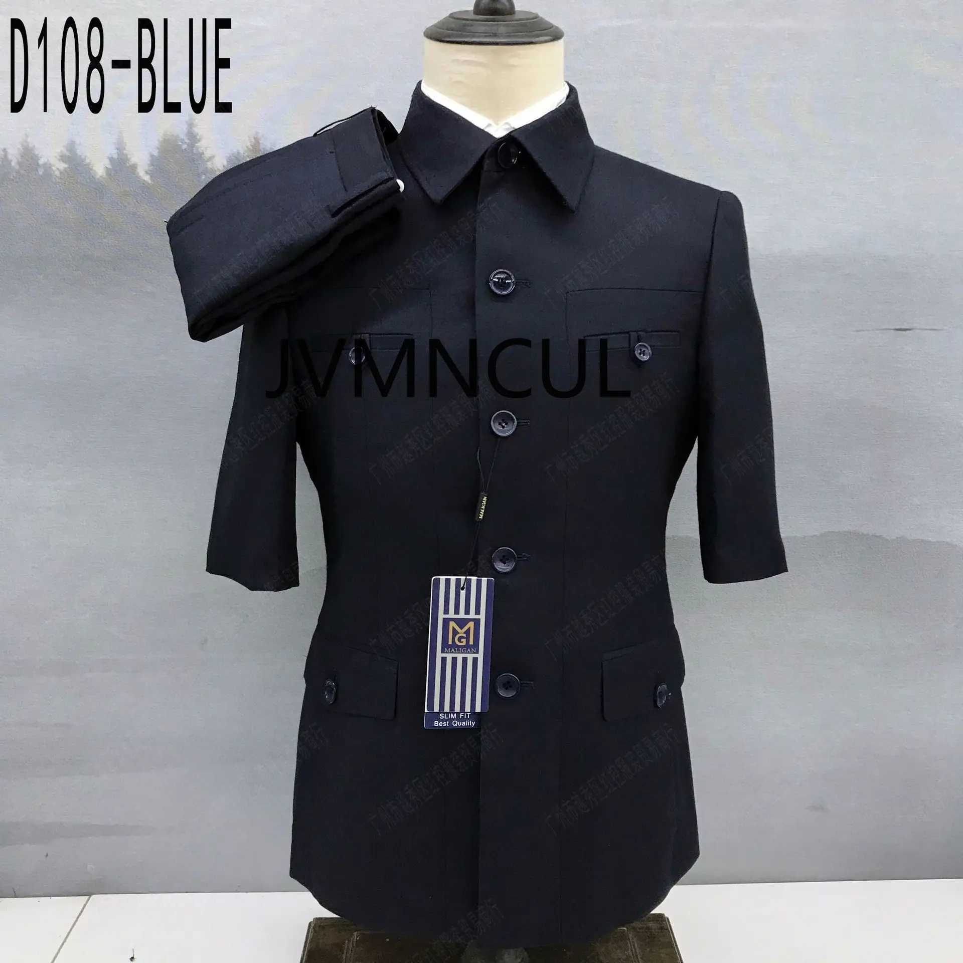 Hot Selling Short Sleeve Blazer for Summer Mens Blazer and Trouser Suit Mens Western Style Suit X250704