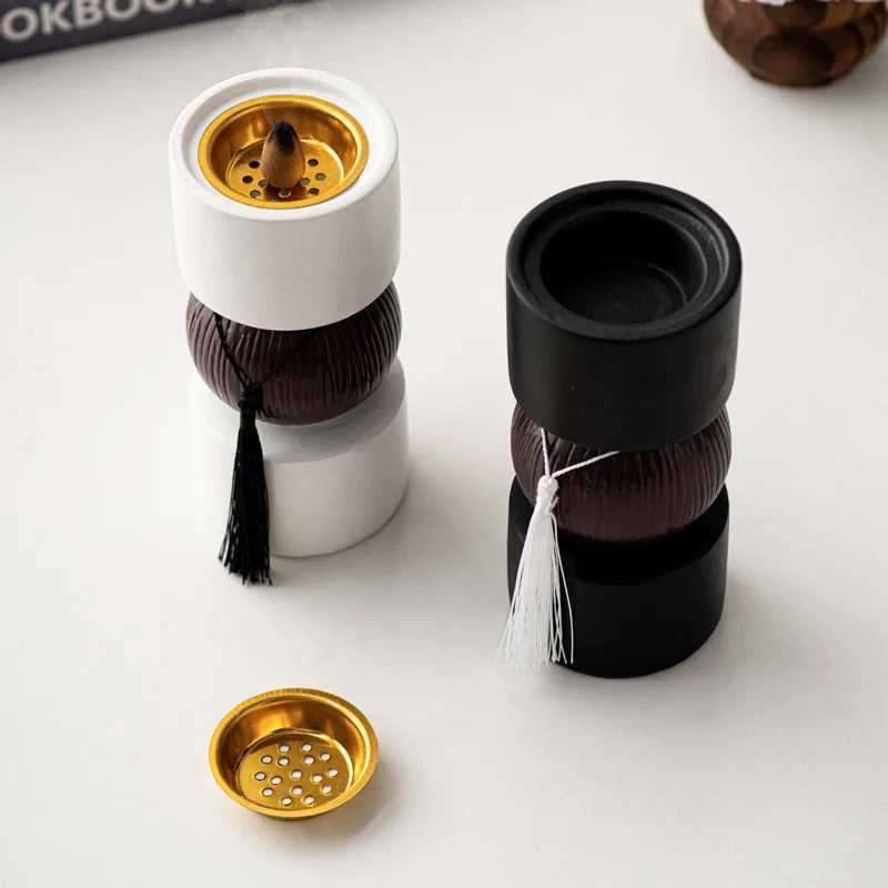 Simple Modern Resin Tassel Dumbbell Aromatherapy Stove Indoor Living Room Desktop Decoration Ornament W250704