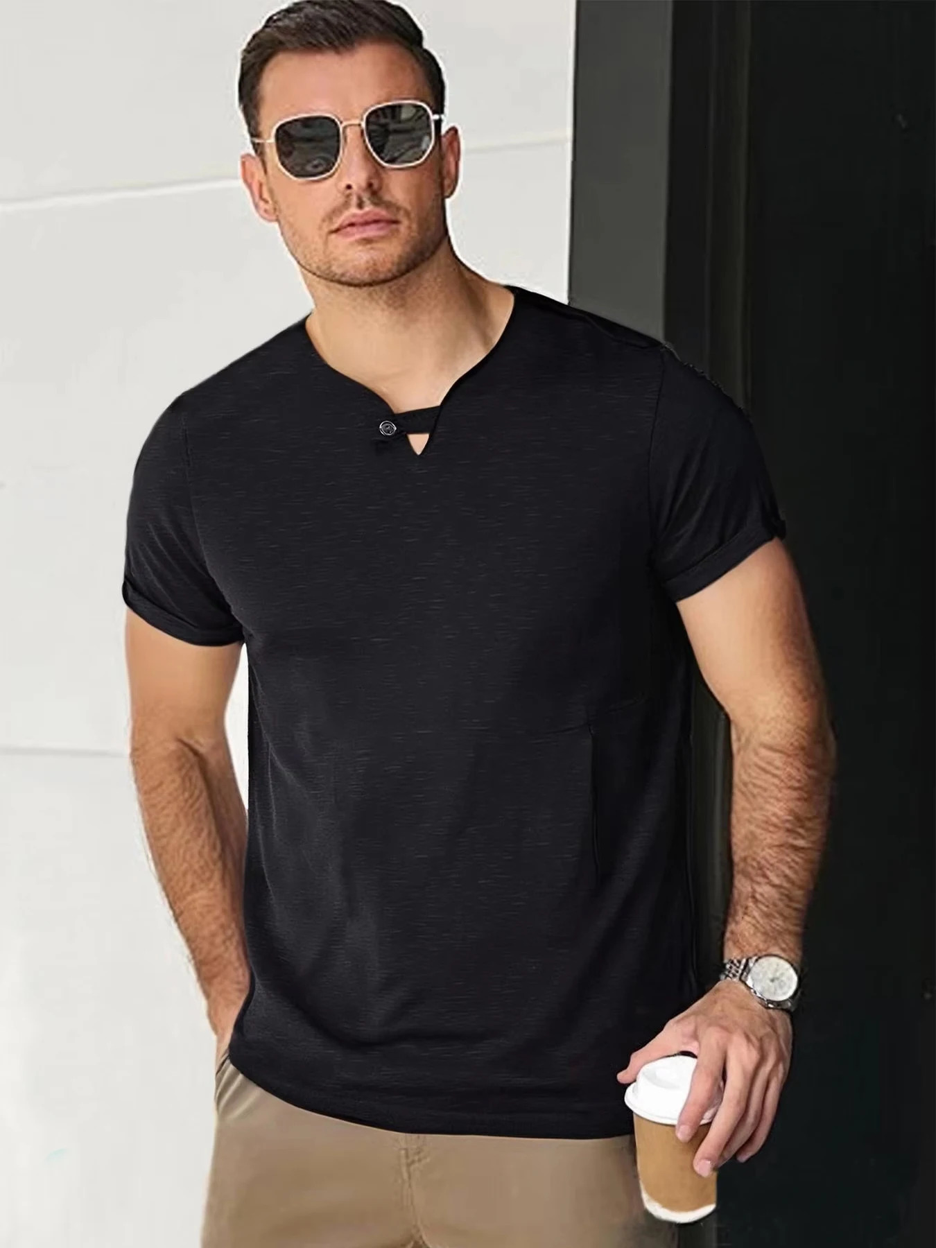 Men Tshirt Casual S… - image