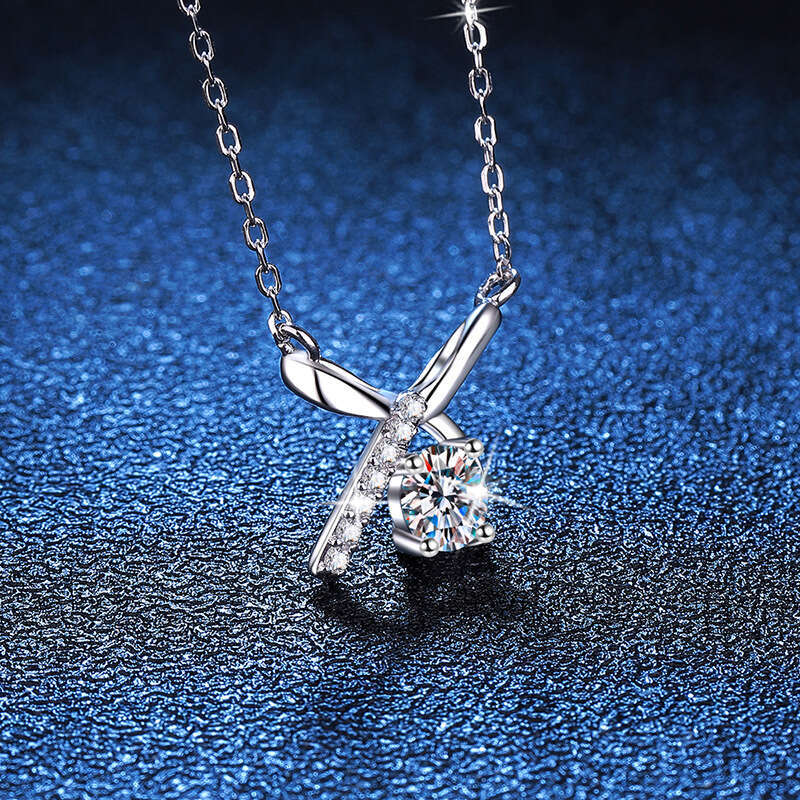 S925 S925terling S925ier Women, Light Bowknot Pendant, Clavicle Chain, 50% MoiS925S925anite Necklace for Women 0a0