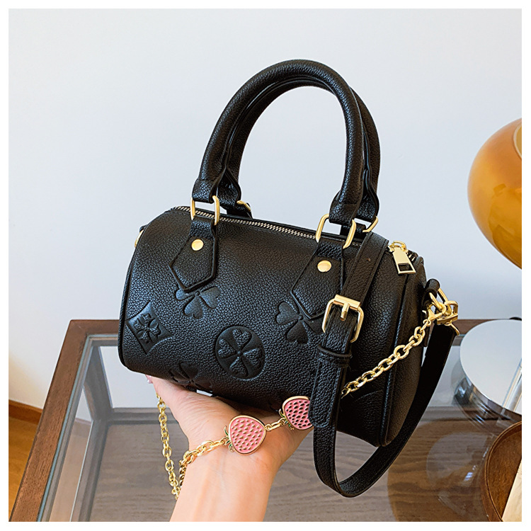 Printed handbag, Boston bag, new fashionable and versatile women's crossbody bag, high-end pillow bag