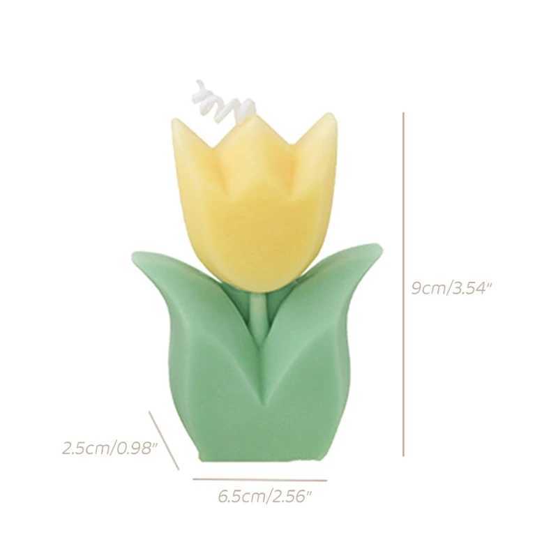 Tulip-Flower Shaped Scented for Home Bedroom Wedding Party Decoration W250704