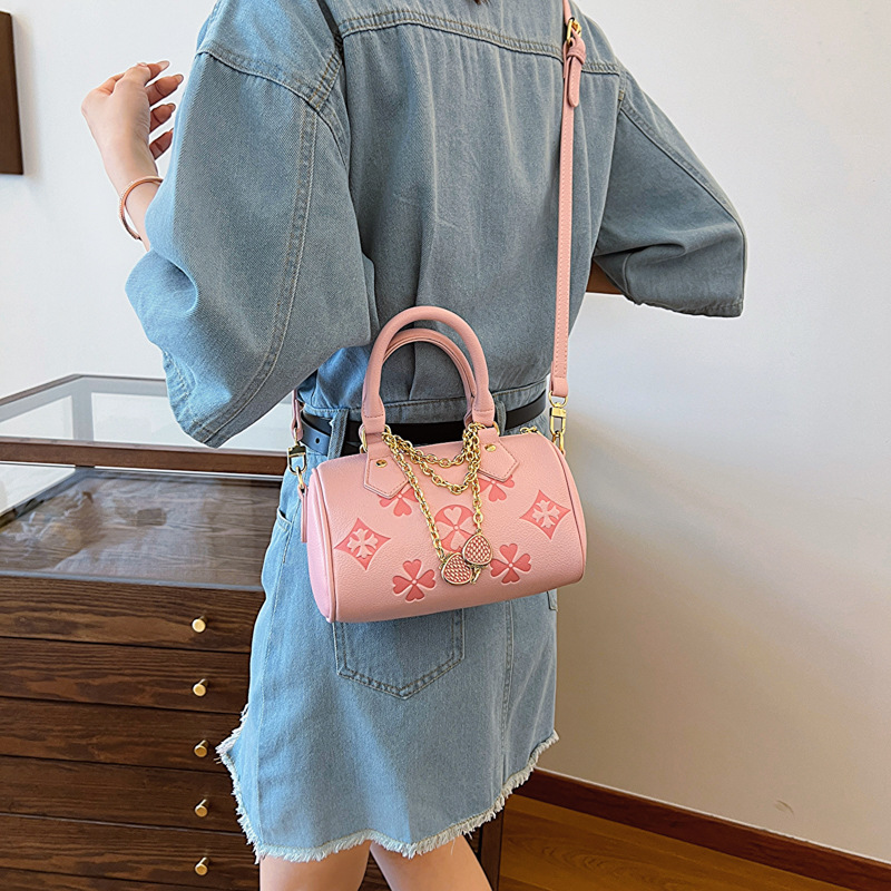 Printed handbag, Boston bag, new fashionable and versatile women's crossbody bag, high-end pillow bag