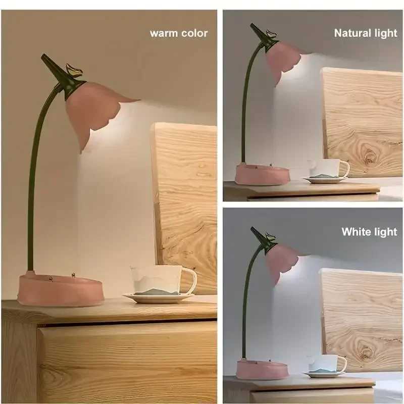 LED Table Lamp RechargeableTouch 3-speed Dimming USB Reading Eye Care Design Stand Bedside Lamps Decorative Night Lamp GiftsXJ250703