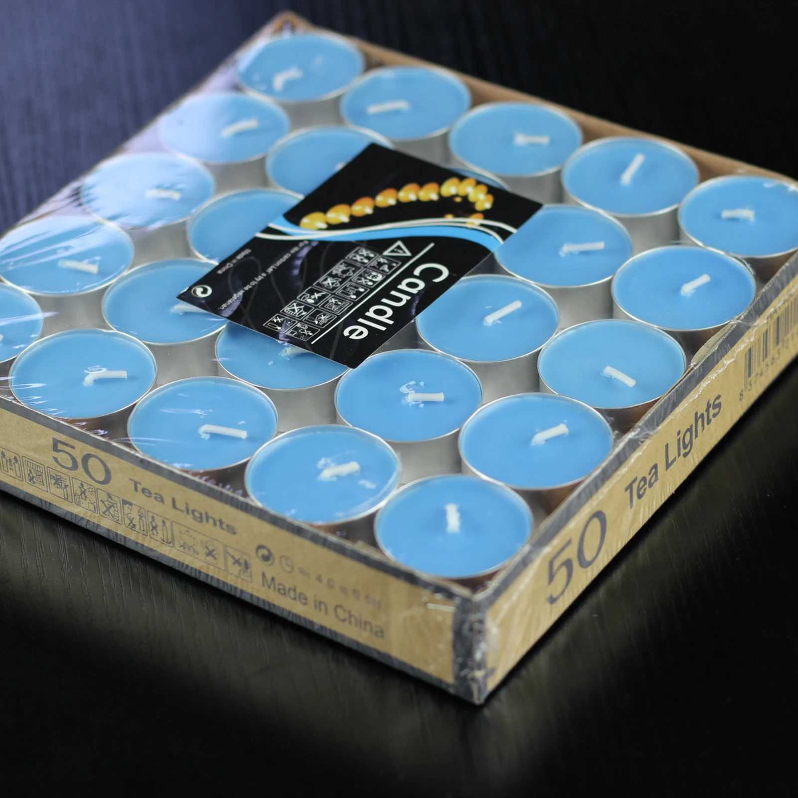 50Pcs Flameless Tea Lights Long Lasting Paraffin Tea Candles for Bedroom Indoors Night W250704