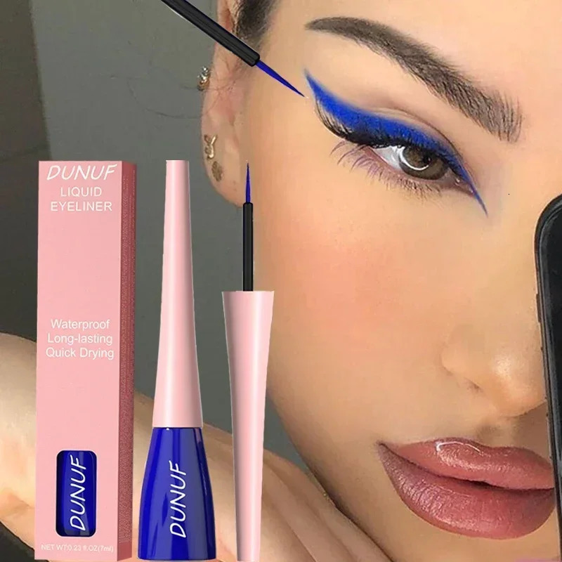 Blue Eye Liner Pen Liquid Eyeliner Pencil Eye Makeup Ultra-thin Long-Lasting Quick-Dry Eye Liner Original Korean Makeup Cosmetic 250704