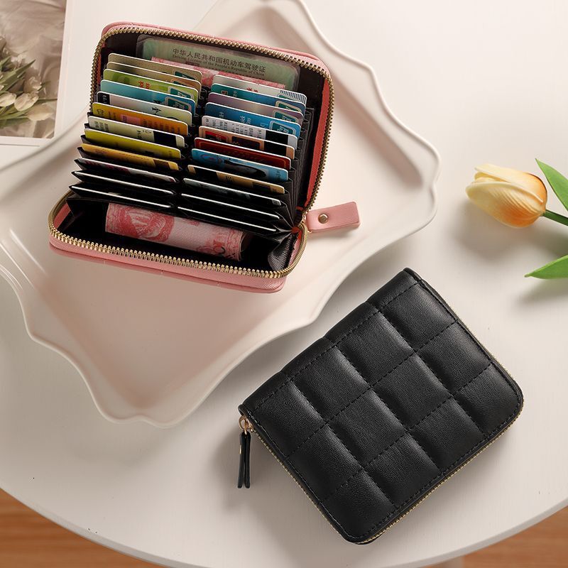 Free Shipping Designer Bag High-end Wallet INS Style Large Capacity Retro Women's Compact Exquisite Mini College Student Card Holder Wallet Leath