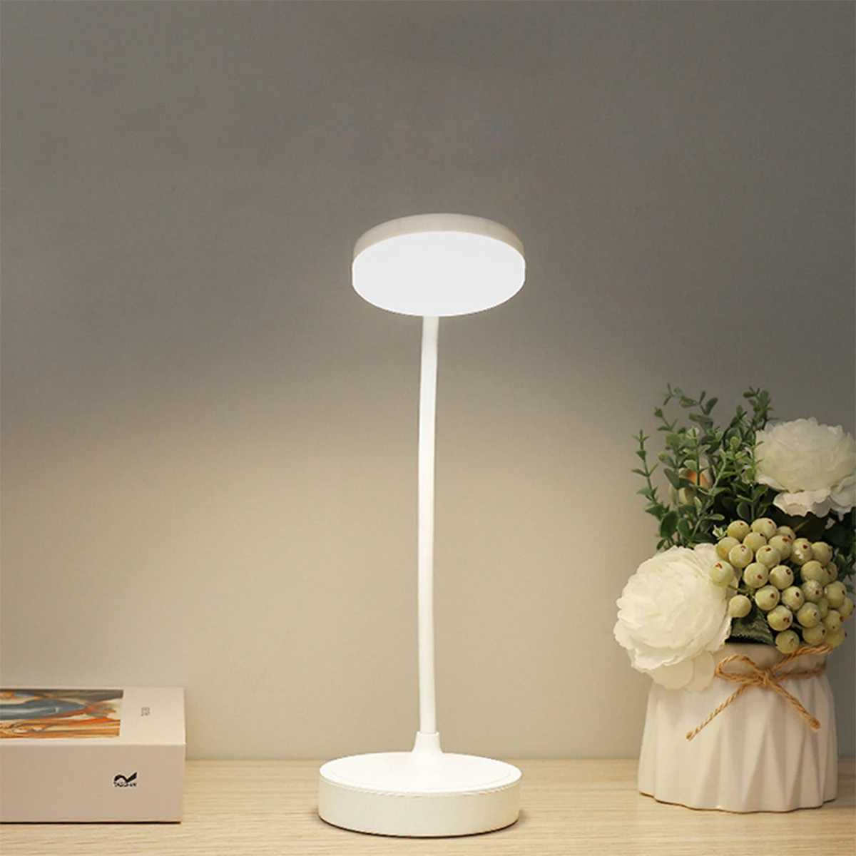 3-Level Dimmable LED Desk Lamp USB Rechargeable Battery Powered Portable Touch Table Light Eye Protection for Bedroom Bedside XJ250703