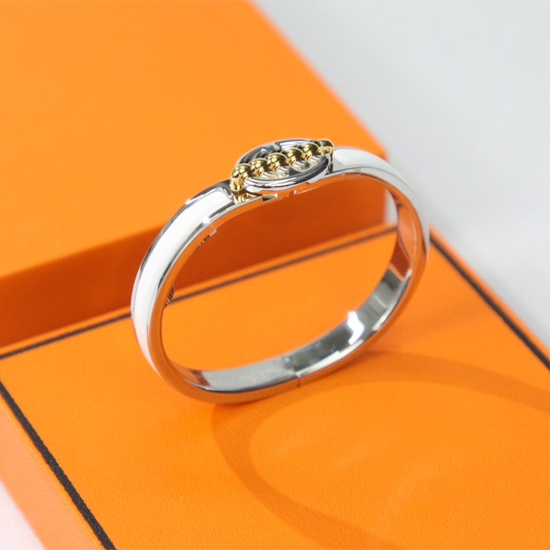 New High-End Luxury Letter K Gold Brand Non-Fading Designer Enamel Bracelet Pure Handcrafted Bracelet High-End Jewelry Franc Material Daily Gift For Men And Women