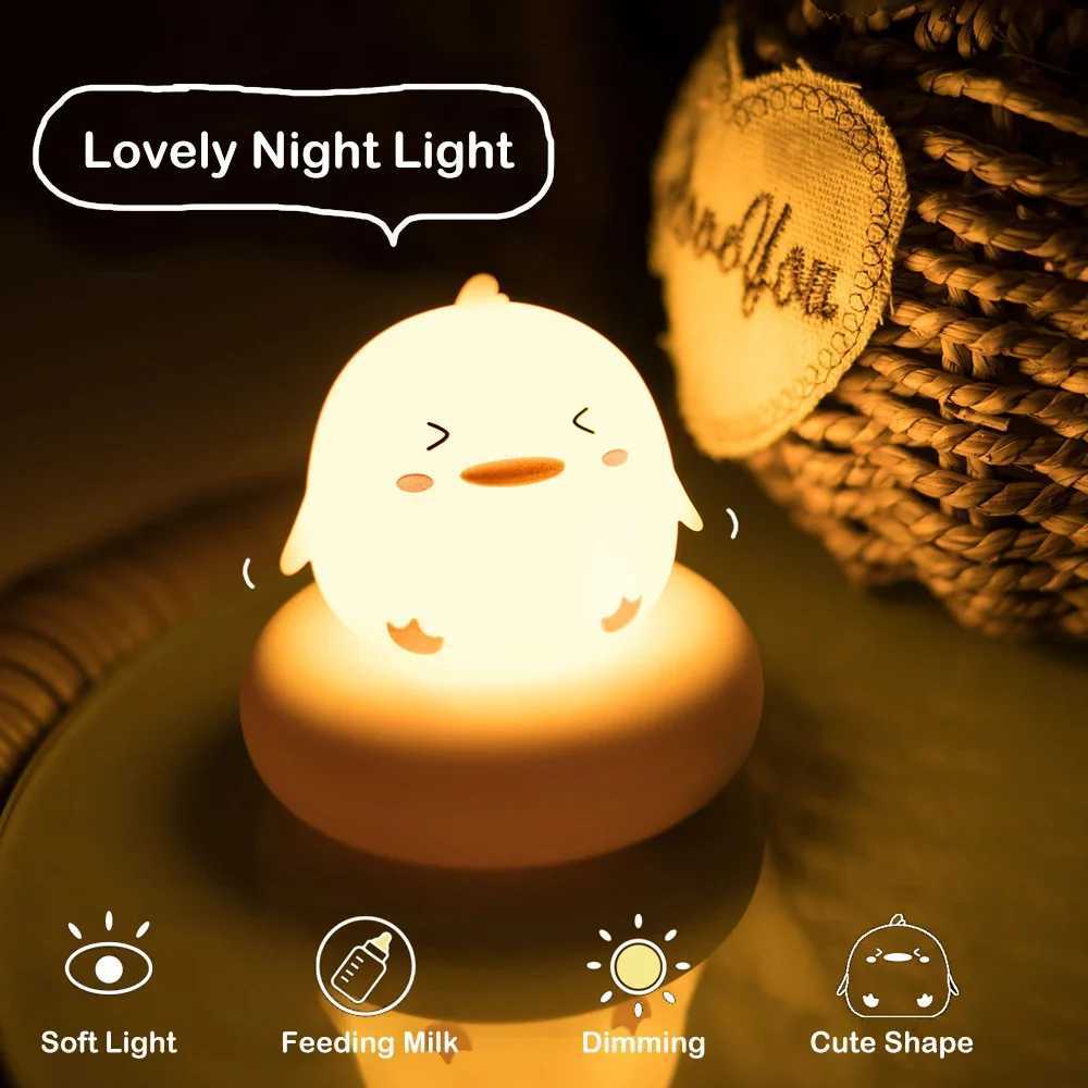 ute Animal Night Light Novelty with 3 Levels of Dimmability Nursery Nightlight USB Rechargeable Table Lamp for Breastfeeding Toddler Baby XJ250703