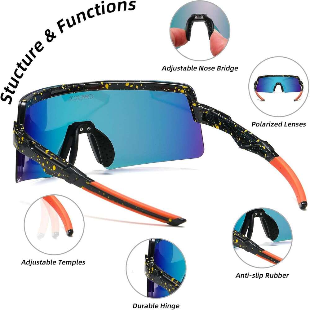 Two For 3 Sizes Adults and Youth Polarized Sunglasses Men Women Outdoor Sport Baseball Glasses UV400 Cycling Eyewear